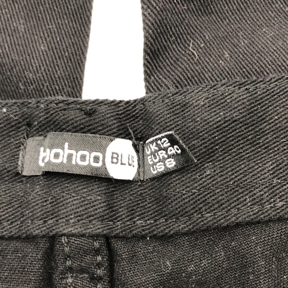 Boohoo Blue High Waist Distressed Mom Jeans - Picture 8 of 10